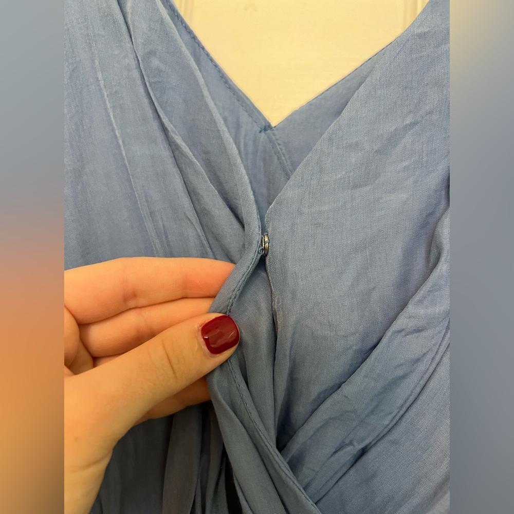Do+Be Blue Smocked Ruffle Mini Dress - Picture 5 of 7
